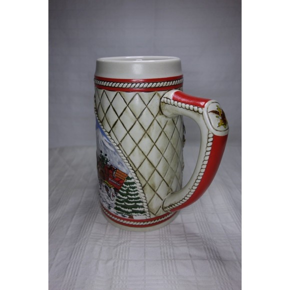 Budweiser 1985 Collectible Holiday Stein Clydesdale A Series Limited Edition - Picture 4 of 11